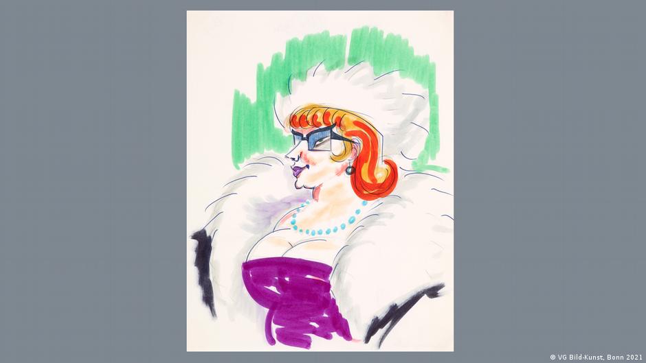 A selection of Fellinis drawings are now on show at the Folkwang Museum in Essen