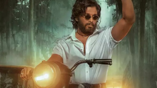 Allu Arjun in Pushpa white shirt