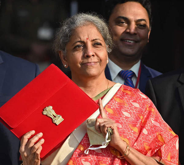 FM Nirmala Sitharaman Saree For Budget 2022