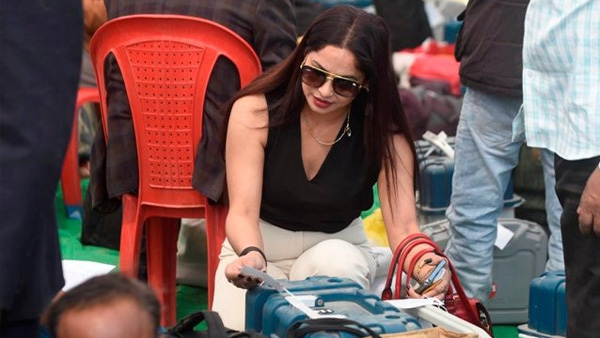 Poll Officer Reena In Classy Outfit 