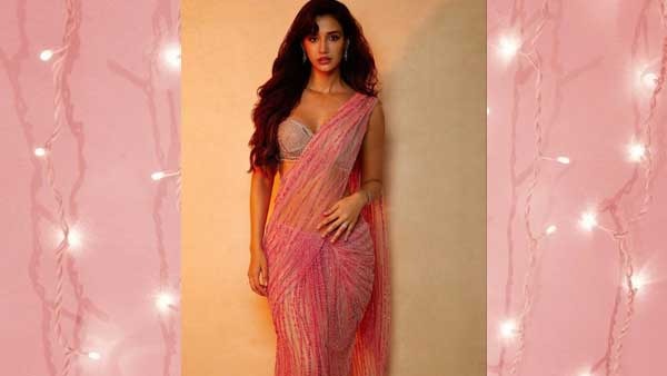 * Disha Patani Looks Vivacious, Sensual, The Hottest In This Pink Saree!! *