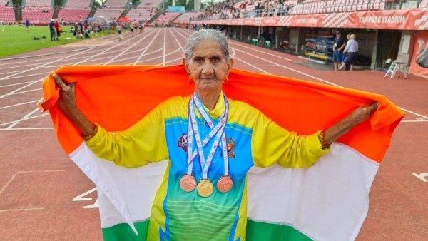  Bhagwani Devi, A 94-YO From Haryana, Wins Gold Medal At World Masters Athletics Championship 2022 In Finland