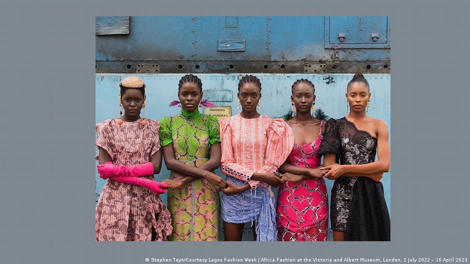 Models holding hands in Lagos, Nigeria, in 2019, by Stephen Tayo