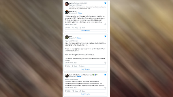 Medical Students Walk Out From Induction