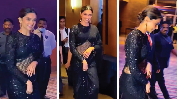 Deepika Padukone And Her Black Saree! Deepika Padukone And Her Black Saree!