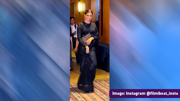 Deepika Padukone And Her Black Saree! Deepika Padukone And Her Black Saree!