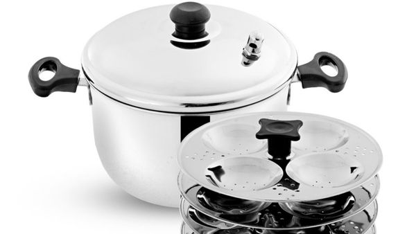 Stainless Steel 4 Plates Idly Maker Stainless Steel 4 Plates Idly Maker