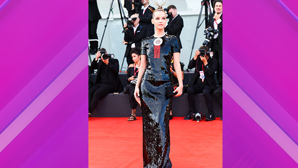 Barbara Palvin in Armani Privé 