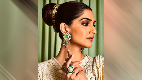 Sonam Kapoor in Sleek High Bun