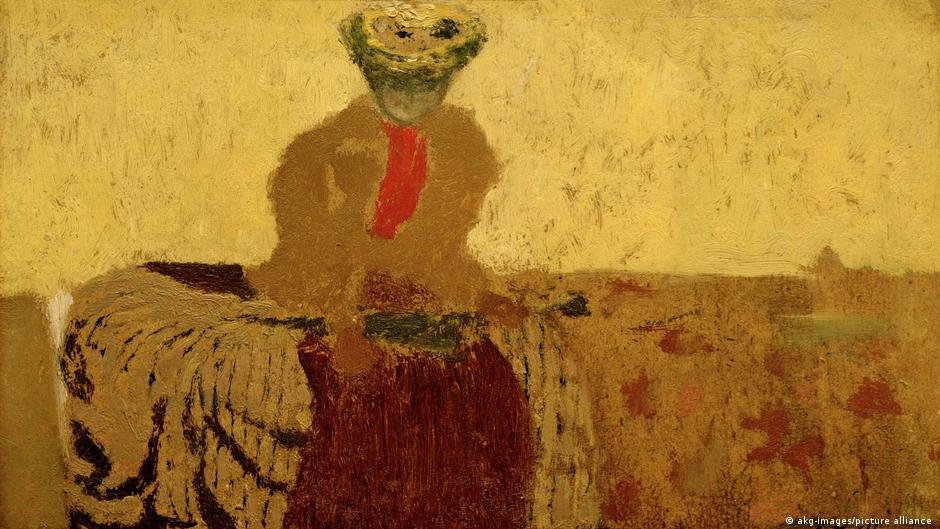 Painting by Edouard Vuillard (around 1899) titled Woman with red tie shows that women too wore the accessory back in the day