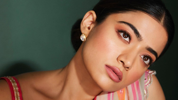 Rashmika Mandanna’s Striped Saree Avatar