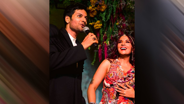 Richa & Ali Fazal’s Boho Reception Look