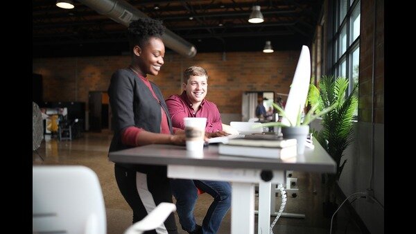 Male coworker Male coworker