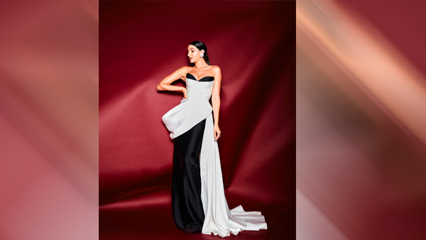 Nora Fatehi’s Monochrome Gown Look