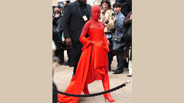 Doja Cats Red Crystal Outfit 3