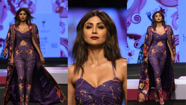 Actress Shilpa Shetty Looked Like An Enigma As She Turned Showstopper For Limerick by Abirr n' Nanki