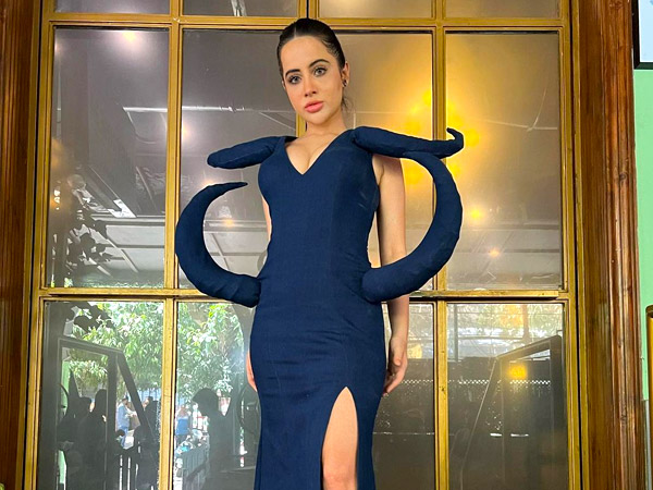 Urfi Javed blue dress