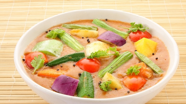 sambar without tomato, onion, or chili