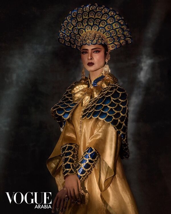 Rekha Stuns At Vogue Arabia Photoshoot