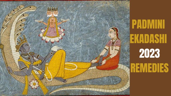 Padmini Ekadashi 2023: This year Shravan will continue for two months and it is Adhikamas or Malmas will be observed as well which comes every three years. This phase is considered very auspicious in astrology and if any work is done with good intentions, then the results are always positive and one gets blessings tenfold. Also, Padmini Ekadashi will be observed during Adhikamas. This is a rare coincidence to get the blessings of Lord Vishnu and get his blessings. Happiness, prosperity, name and prevail during this time. This year, Padmini Ekadashi will be observed on 29 July 2023 and it is very special because Brahma Yoga will be formed on this day. Let us know about the remedies that each zodiac sign should practice on this day to get the blessings of Lord Vishnu. Aries: 21 March - 19 April If you are facing the problem of debt and money, due to which you are also suffering from mental problems, then take these measures. You can recite Narayan Kavach on the day of Padmini Ekadashi. This gives peace to the mind. Your financial crises also go away. Taurus: 20 April - 20 May If your married life is not going well, then on this special day, both husband and wife should offer milk mixed with turmeric to a banana tree and circumambulate the tree seven times. Once done, everything will fall into place. Gemini: 21 May - 20 June If there is any kind of trouble in life for you, then on this special day, while worshipping Lord Vishnu, do offer Amla. Mother Lakshmi is very pleased with this and showers wealth. Cancer: 21 June - 22 July You should bring Dakshinavarti conch at home and worship it with all their heart. After worshiping, keep this conch in the place where you keep your wealth. It is a belief that there is no shortage of money by keeping a conch on this special day. Leo: 23 July - 22 August Leo people will donate cow on this special day, then their troubles will go away, there will be sweetness in relations and new opportunities will be created. Anyway, the donation done in Adhikamas gives many times more fruit. Virgo: 23 August - 22 September You want a job or promotion in terms of career, then donate food and clothes. If there is an orphanage nearby, go there and feed the children and donate clothes. Libra: 23 September - 22 October Padmini Ekadashi is the best opportunity for Libra people to get rid of Pitridosh. You can recite Gajendra Moksha on this special day, by which ancestors will be pleased and prosperity will come in your life. Scorpio: 23 October - 21 November If you do not have children, then this special day will bring a golden opportunity. You can chant the name of Lord Vishnu with Tulsi garland on this day. Chant Om Achyutaya Namah mantra 108 times. By the grace of Bholenath, a child will be born. Sagittarius: 22 November - 21 December If there is any obstacle in your work, then on this special day, offer 11 lumps of turmeric and Pitambar to Lord Vishnu. Now, whenever you go out for any auspicious work, hide a lump of turmeric in your clothes. There will be no obstacles in the work. Capricorn: 22 December - 19 January You can recite Vishnu Chalisa on this day and with this you will also get the blessing of Lord Vishnu. He will be pleased with this and will bestow wealth. Aquarius: 20 January - 18 February If you are not getting a job or get it and leave soon, then on this day, get a havan done at home and can recite Vishnu Sahasranamam. There will be chances of getting a job soon. Pisces: 19 February - 20 March If you are not able to conceive or there is a lack of money in the house, then on this day you can offer Lord Vishnu Vaijayanti flowers. With this, there will be happiness and also prosperity. Disclaimer: The information is based on assumptions and information available on the internet and the accuracy or reliability is not guaranteed. Boldsky does not confirm any inputs or information related to the article and our only purpose is to deliver information. Boldsky does not believe in or endorse any superstitions.