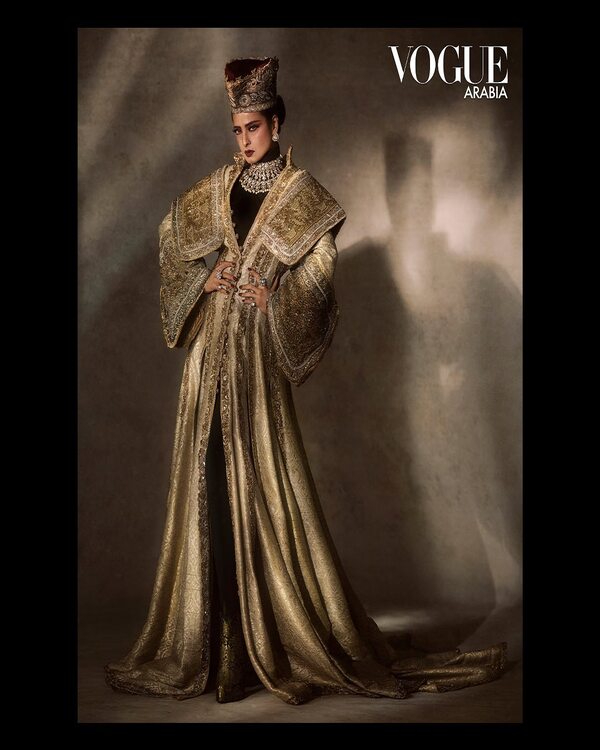 Rekha Stuns At Vogue Arabia Photoshoot