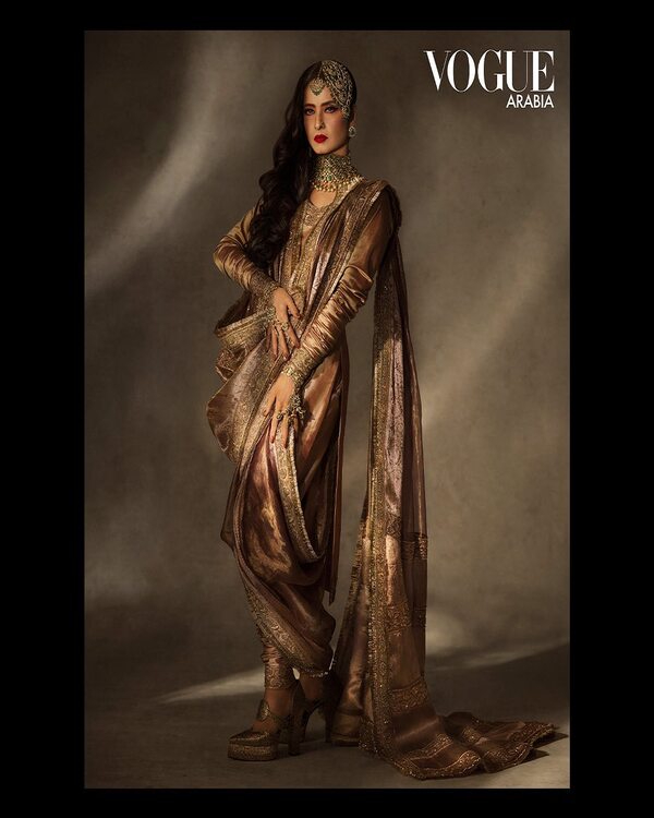 Rekha Stuns At Vogue Arabia Photoshoot