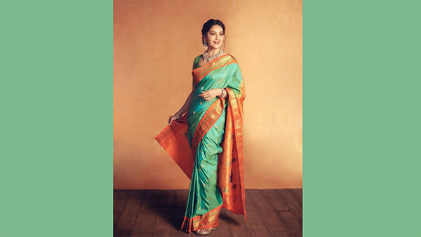  Madhuri Dixits Paithani Saree