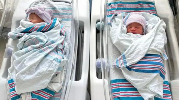 Couple Welcome Twins On Their Bday!
