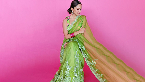 Kiara Advanis Organza Silk Saree