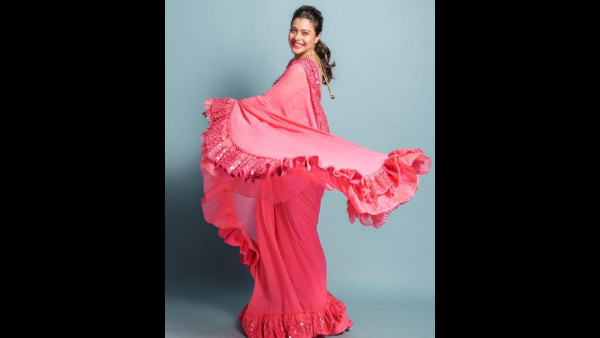 . Ruffled Saree