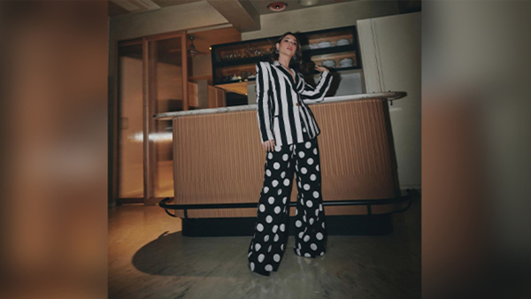 Tamannah Bhatia Monochrome Blazer Suit