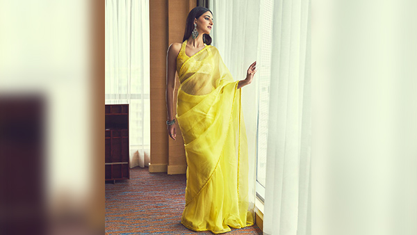 Ananya Pandays Organza Silk Saree