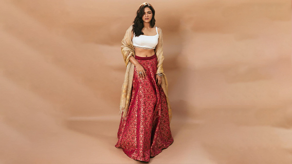 Wamika Gabbi Fusion Lehenga