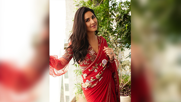 Katrina Kaifs Embroidered Saree