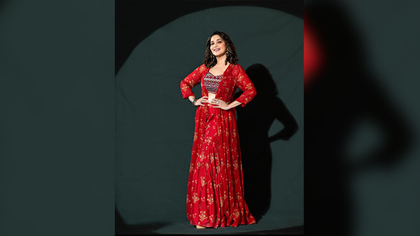  Madhuri Dixit In Printed Co-Ord Set