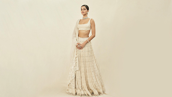 Ananya Panday Minimalistic Modern Lehenga