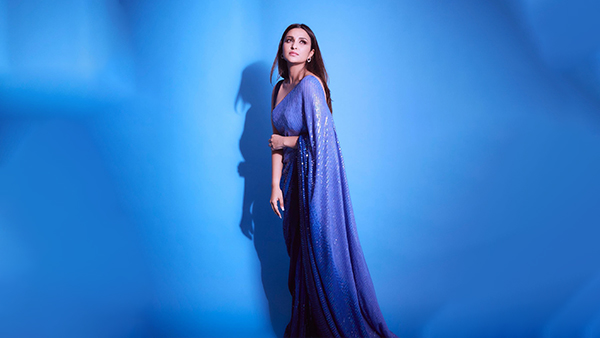Parineeti Chopra in Sequin Saree