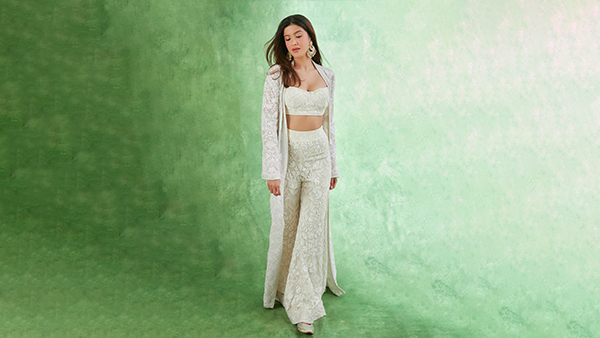 Shanaya Kapoor in Chikankari Co-Ord Set