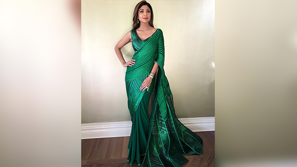 Shilpa Shettys Pre-Stitched Saree Shilpa Shettys Pre-Stitched Saree