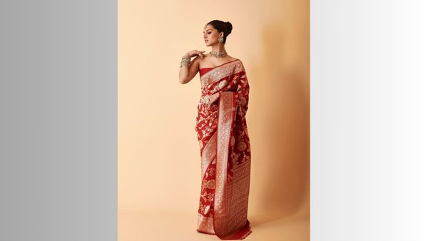 Tara Sutaria Banarasi Silk Saree