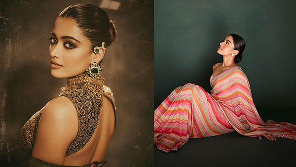 From Kanjeevarams to Sequins: Animal Movie Actor Rashmika Mandannas Diverse Saree Wardrobe, Bookmark It!