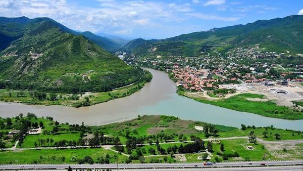 Aragvi river in Georgia 