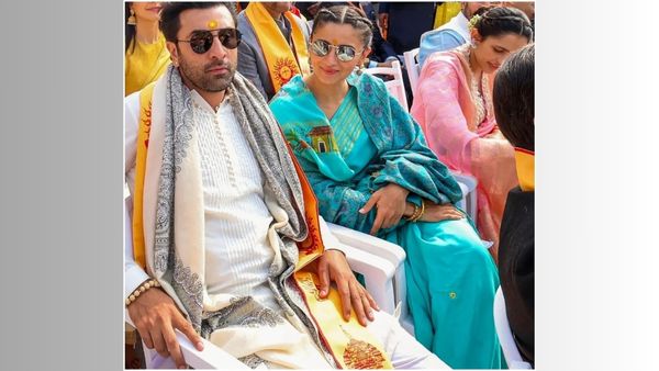Ayodhya Ram Mandir: Alia Bhatt Dons Saree With Ramayana-Inspired Motifs For Spiritual Ceremony, Flaunts Theme-Based Style!