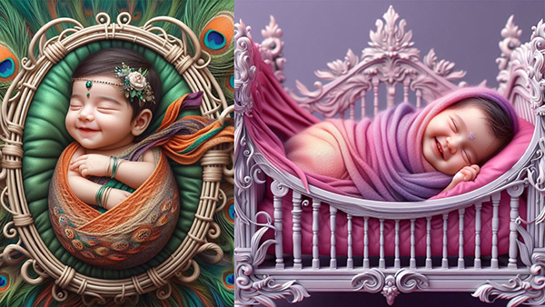 AI New Born Babies Photoshoot Ideas 