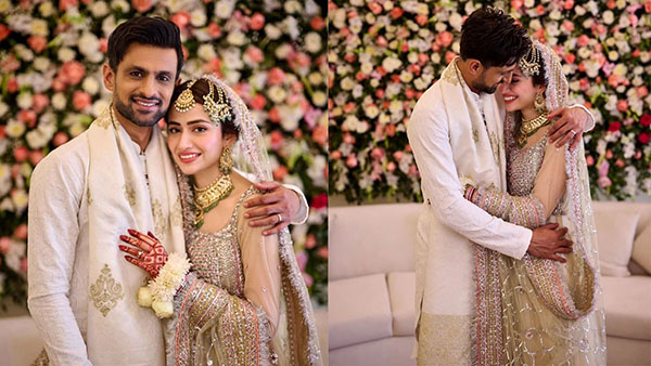  Shoaib Malik Sana Javed Wedding Look