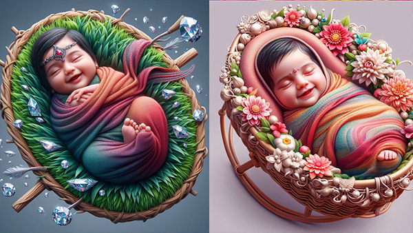 AI New Born Babies Photoshoot Ideas 