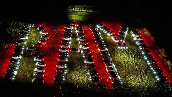 Ayodhya Ram Mandir: More Than 150 Tesla Cars In Maryland, US Line Up To Form Word Ram
