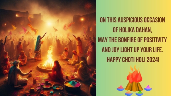 Holika Dahan 2024 Wishes Quotes Whatsapp Instagram Status Messages Images Posters Greetings
