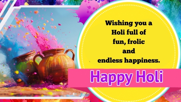 Happy Holi 2024 Wishes Top 50 Quotes WhatsApp Instagram Status Messages Images Posters Greetings