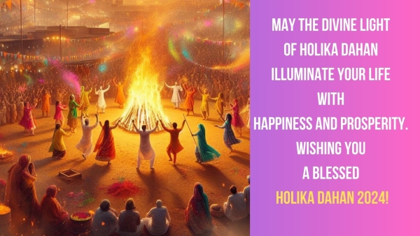 Holika Dahan 2024 Wishes Quotes Whatsapp Instagram Status Messages Images Posters Greetings